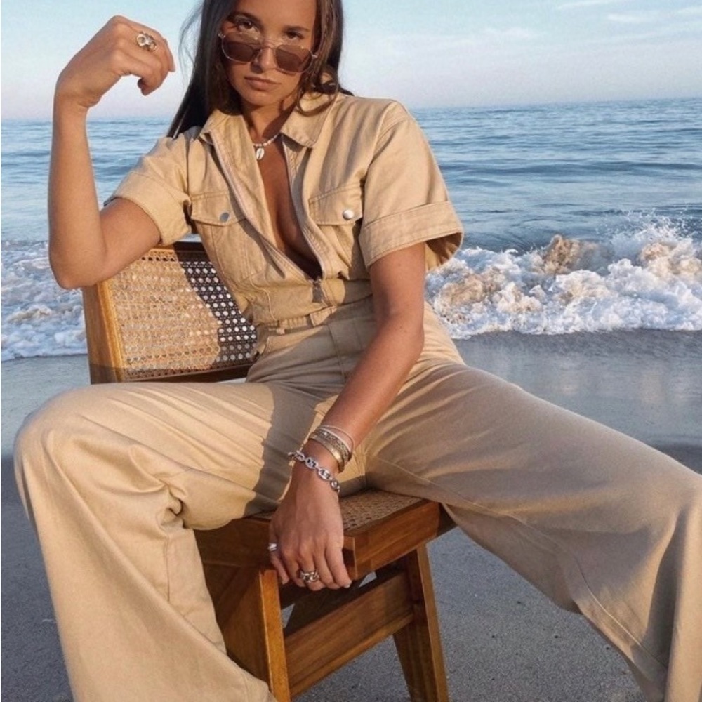 WeWoreWhat Tan Jumpsuit - Picture 2 of 14